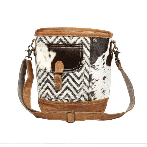 Moire Pocket Shoulder Bag