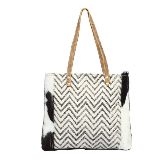 Chevron Cross Design Tote Bag