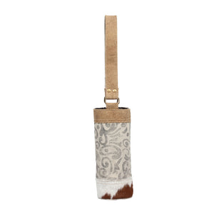 Leaf Print Wine Bag