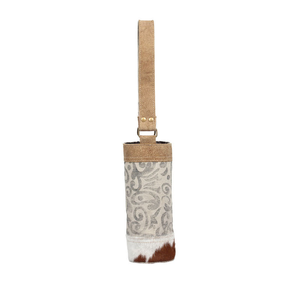 Leaf Print Wine Bag