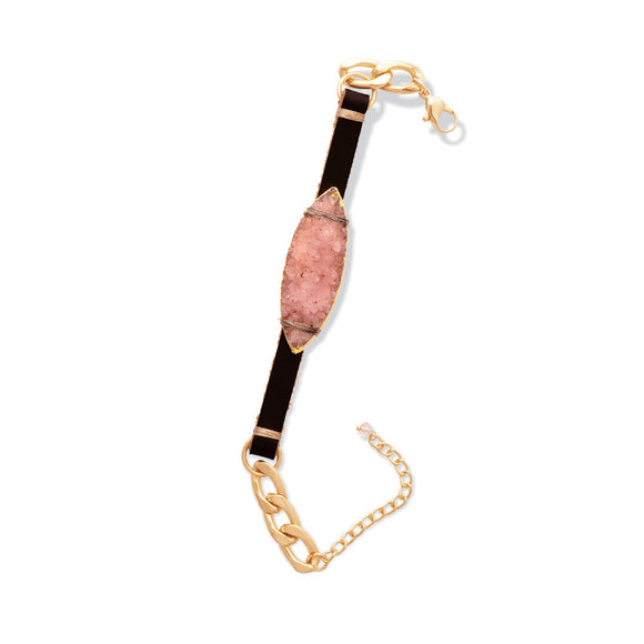 Druzy Stone Essential Oil Bracelt