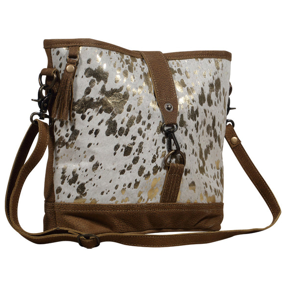 Shiny One Leather & Hairon Bag